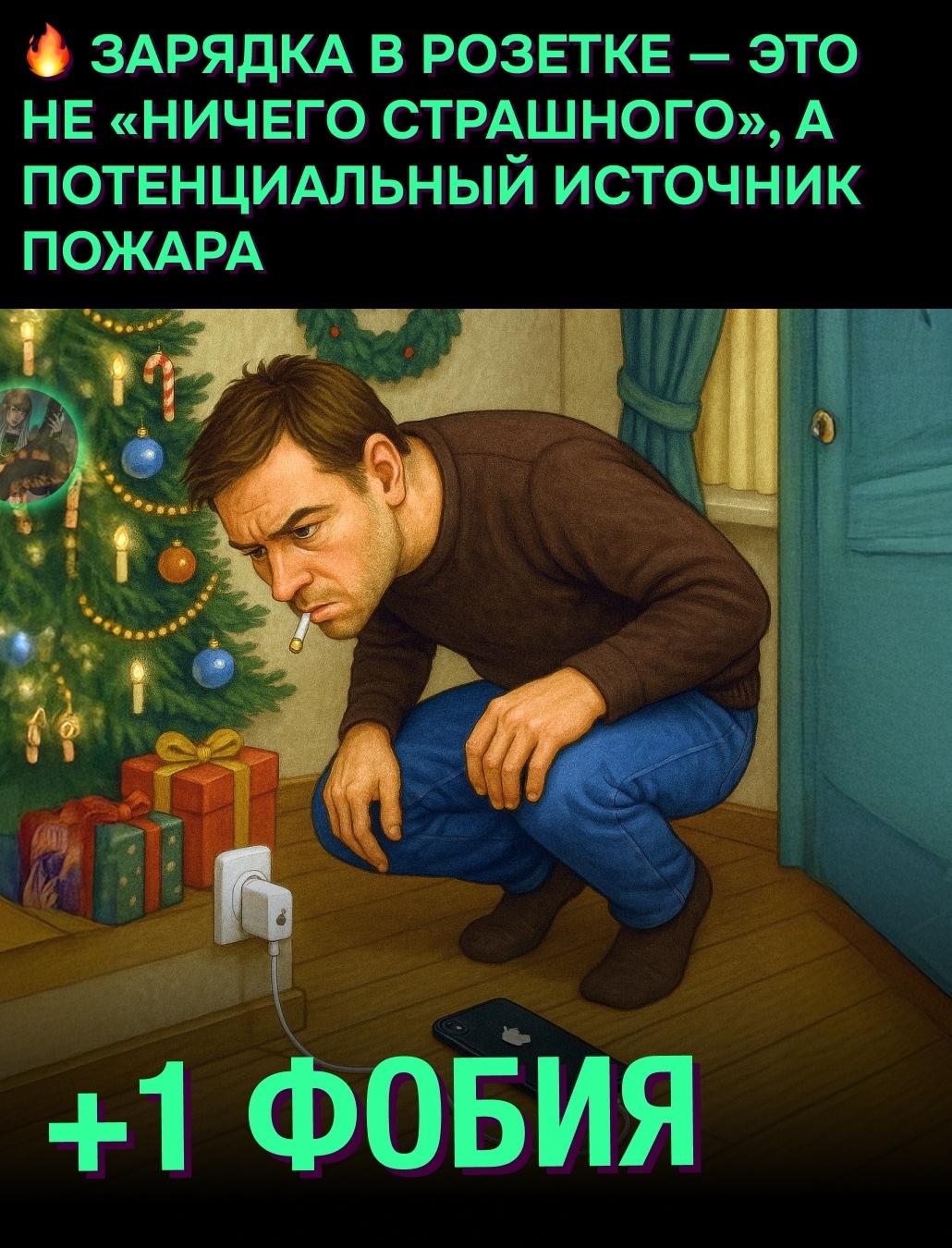 &#10071;Зарядка, оставленная в розетке, может перегреться и устроить пожар — предупреждают специалисты