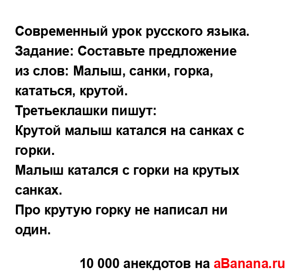 Современный урок русского языка. Задание: Составьте...