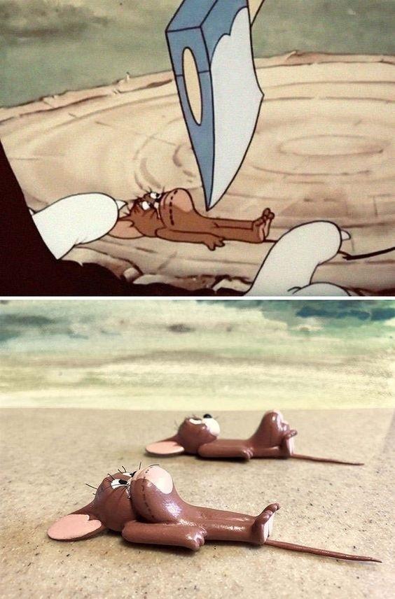 Японский скульптор делает статуэтки с мемными животными