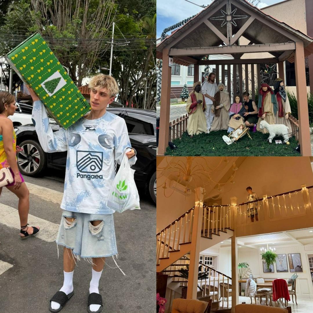 Влад А4 приехал отмечать новый год без семьи в Бразилию.