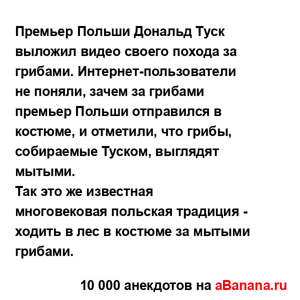 Премьер Польши Дональд Туск выложил видео своего...