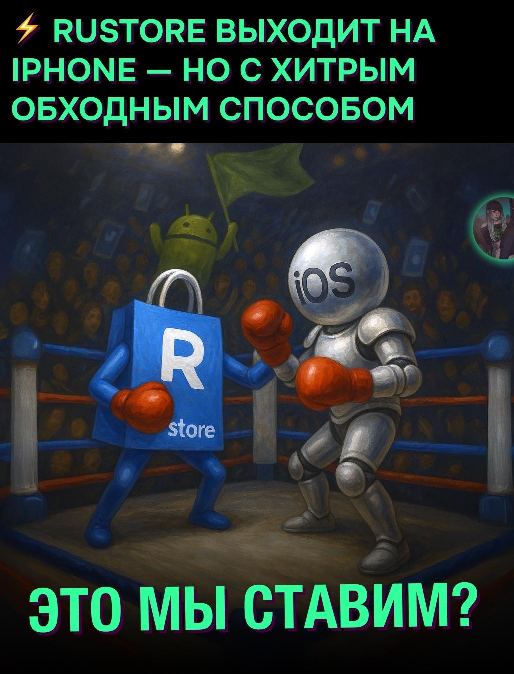 &#10071;️ RuStore добрался до iPhone! Правда, чтобы всё работало, нужен второй телефон на Android
