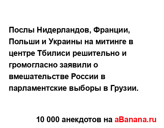 Послы Нидерландов, Франции, Польши и Украины на...