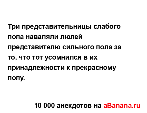Три представительницы слабого пола наваляли люлей...