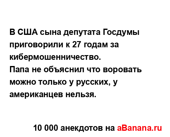 В США сына депутата Госдумы приговорили к 27 годам за...