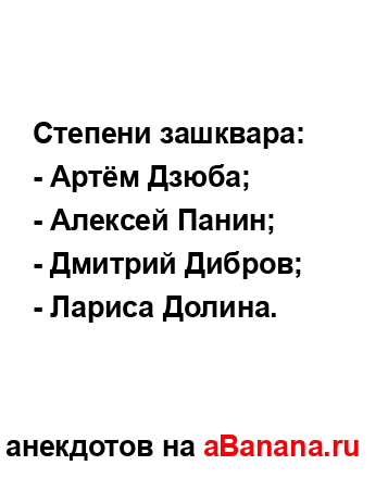 Степени зашквара:
...