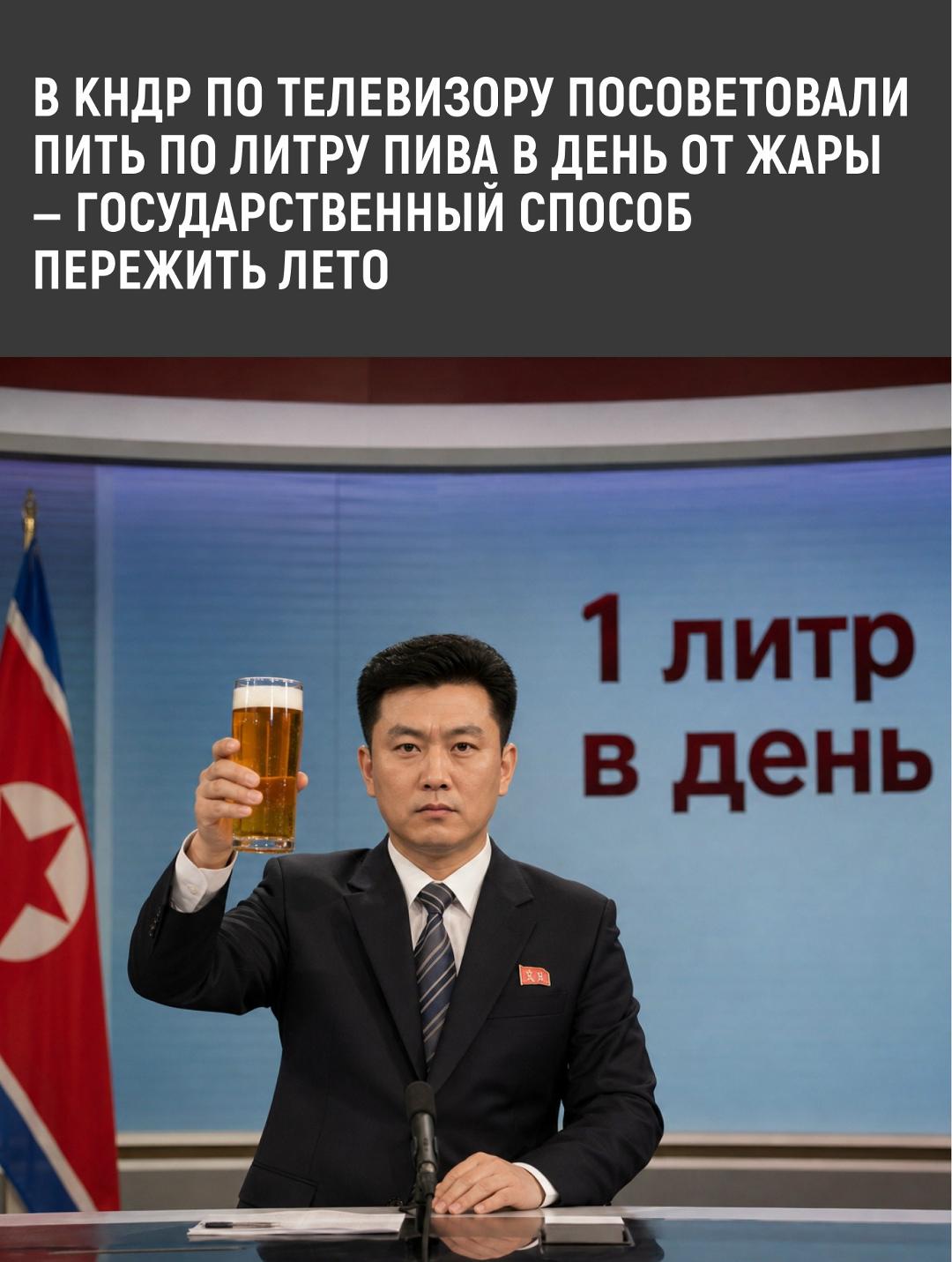 В Северной Корее по государственному телевидению прозвучала необычная рекомендация для борьбы с летней жарой.