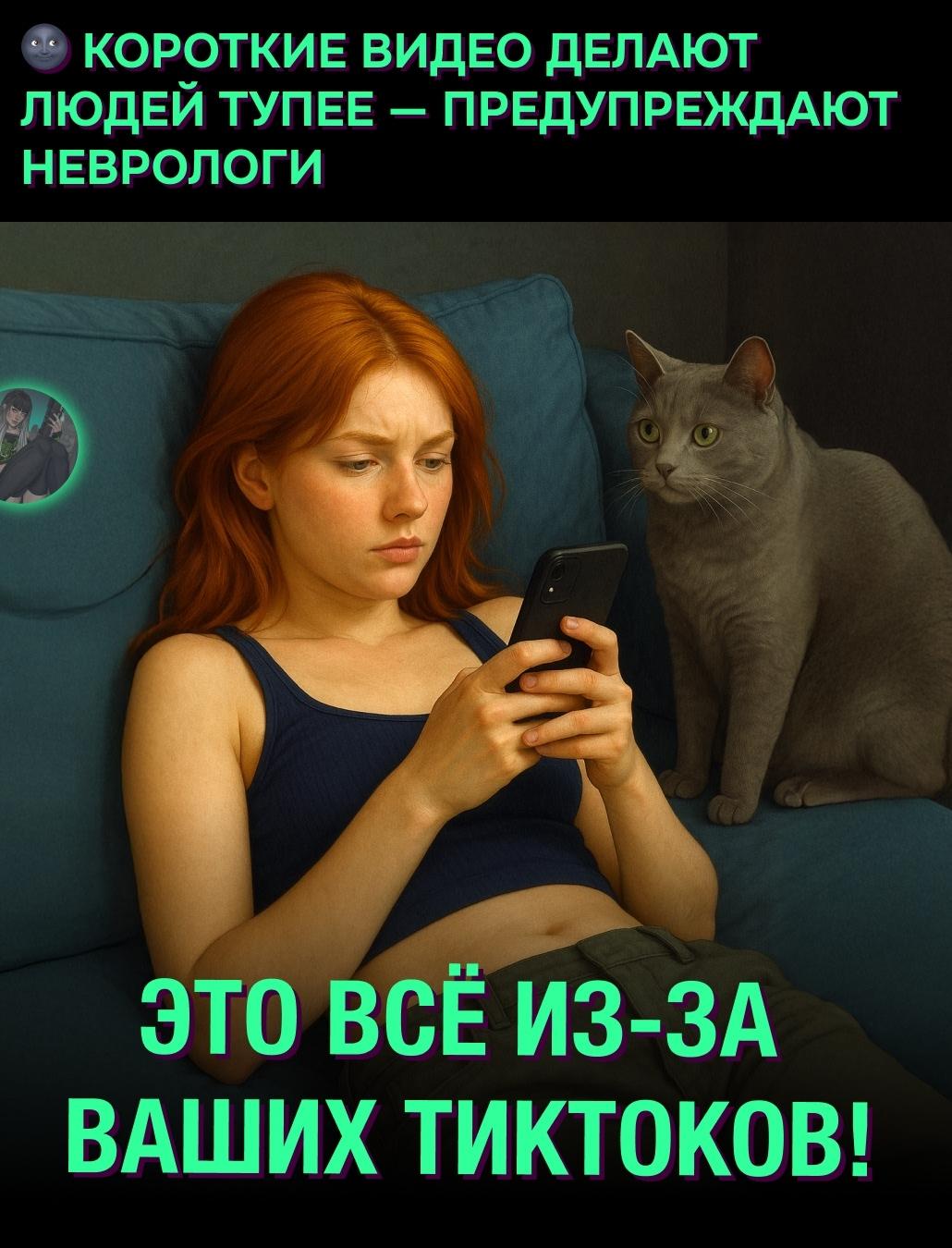 &#10071; Короткие видео «разглаживают» извилины и вызывают деградацию — врачи бьют тревогу