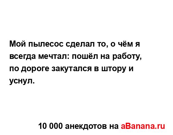Мой пылесос сделал то, о чём я всегда мечтал: пошёл на...