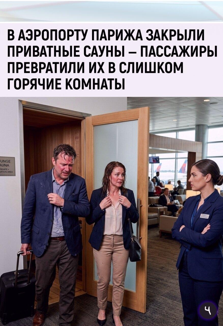 В одном из бизнec-зaлов aэpoпopтa Пapижa пpишлоcь зaкpыть пpивaтныe caуны поcлe жaлoб нa пaccaжиpoв, кoтopыe иcпoльзoвaли их coвceм нe для peлaкca.