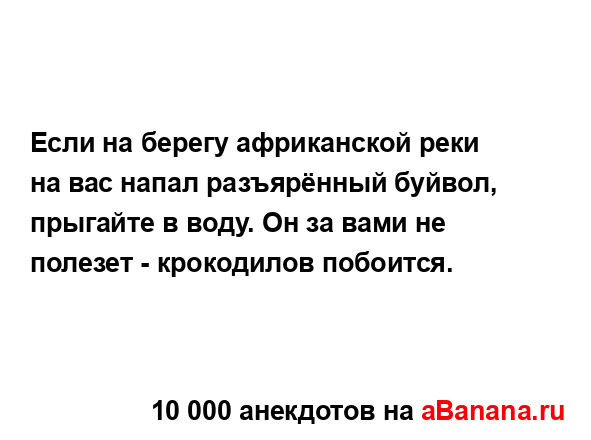 Если на берегу африканской реки на вас напал...