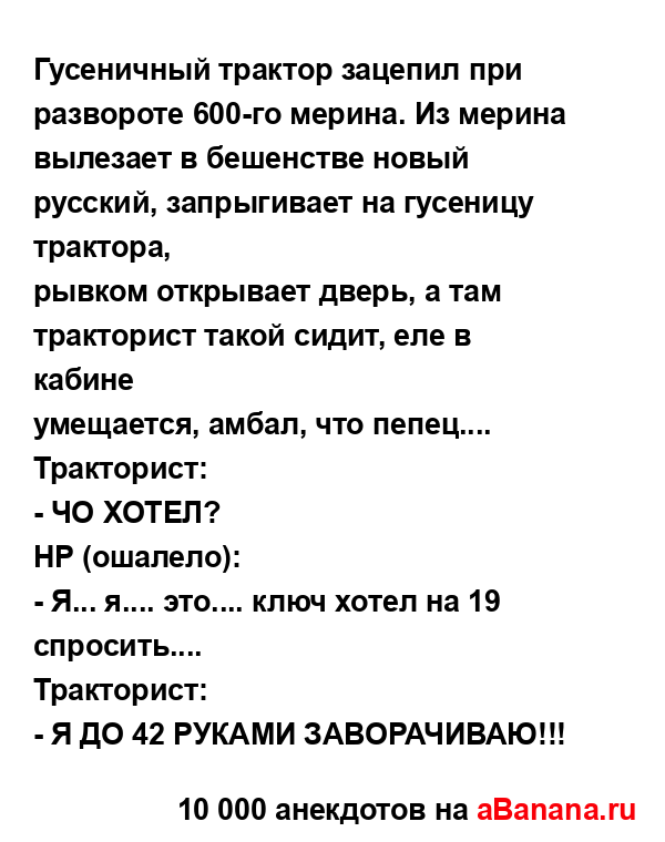 Гусеничный трактор зацепил при развороте 600-го мерина....