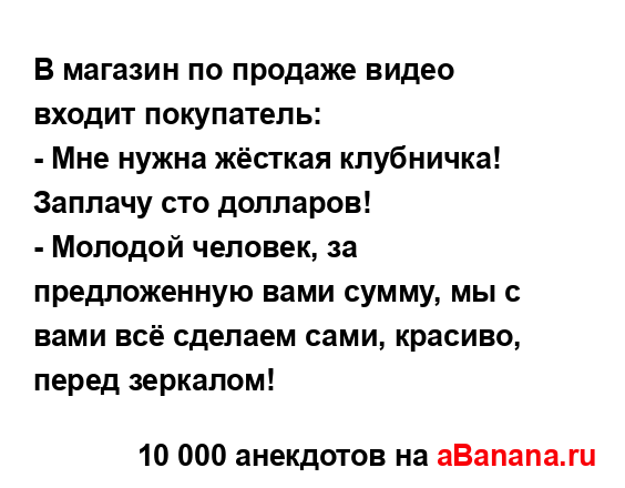В магазин по продаже видео входит покупатель:...