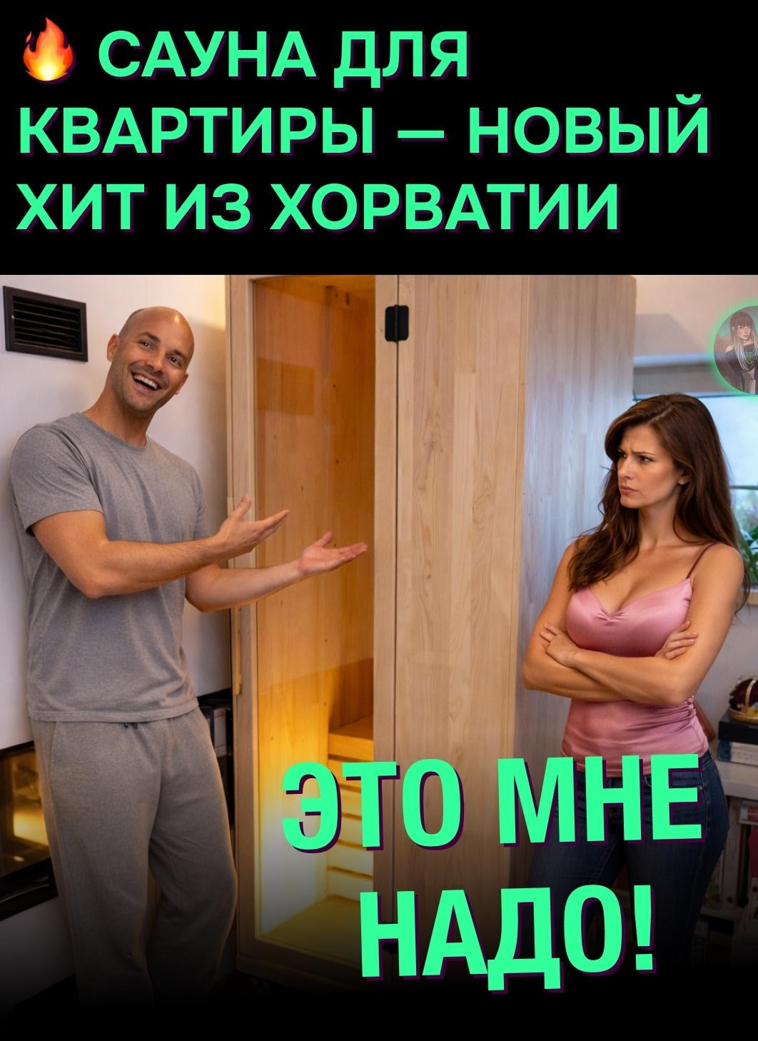 ☝ В Хорватии разработали мини-сауну, которую можно поставить даже в небольшой квартире.