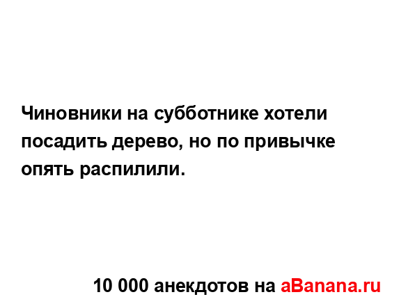 Чиновники на субботнике хотели посадить дерево, но по...